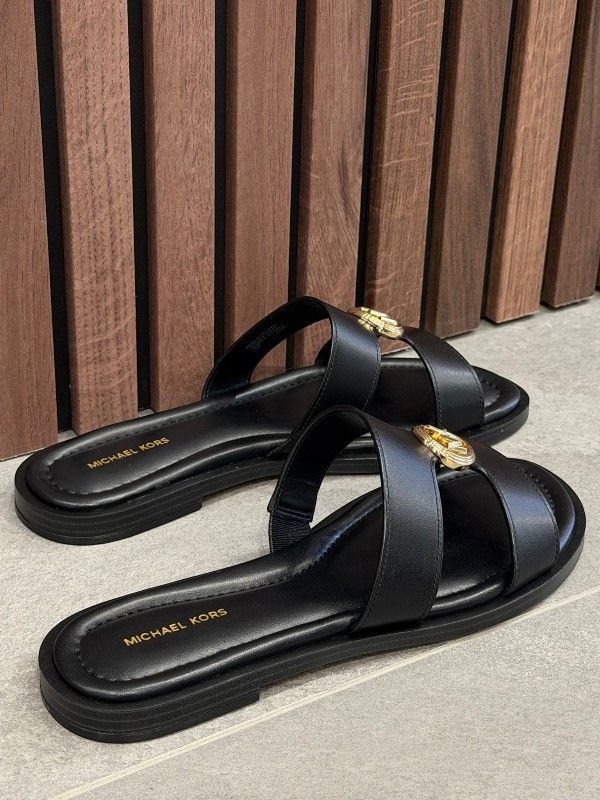 Michael Kors - Erin Flat Sandal - Zwart