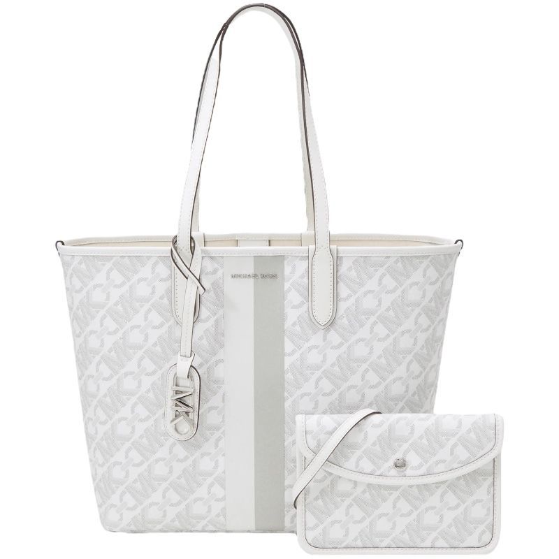 Michael Kors Eliza Lg Ew Open Tote Wit 30H3SZAT7B