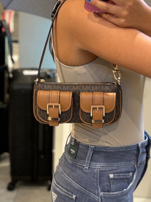 Michael Kors - Zoe Sm Conv Pouchette - Bruin