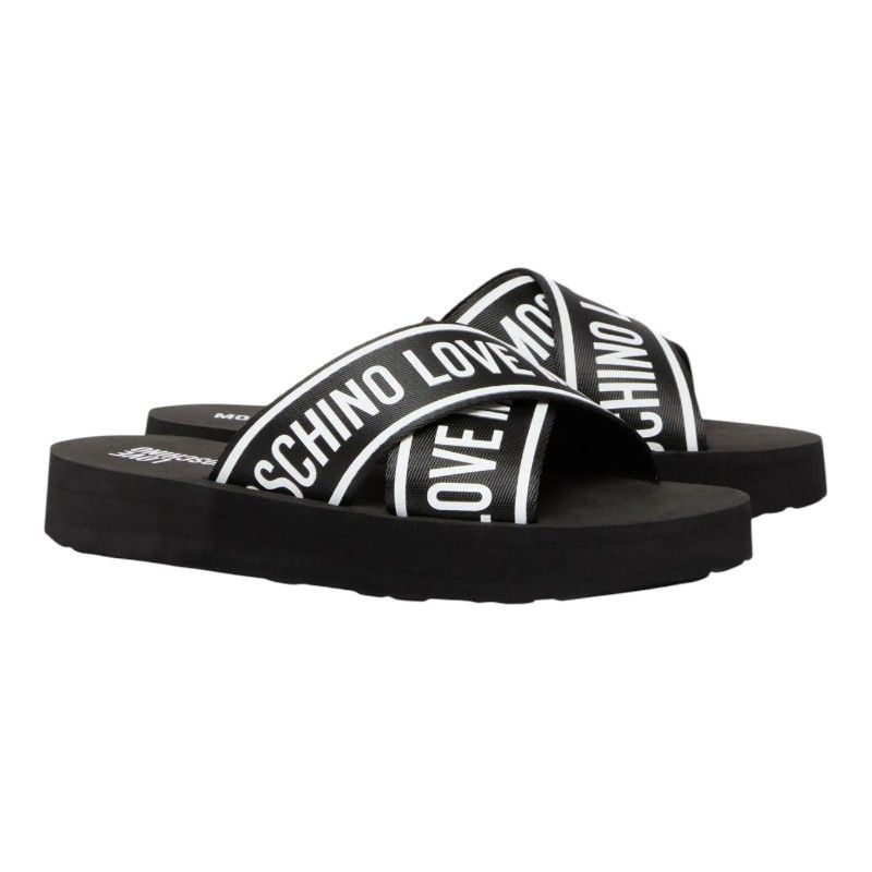 Moschino - Slippers - Zwart