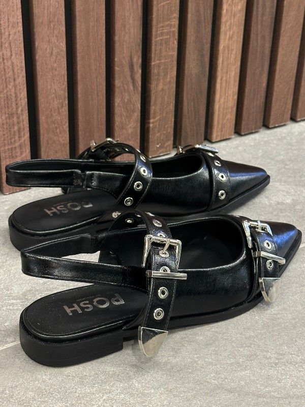 Poelman - Slingbacks - Zwart