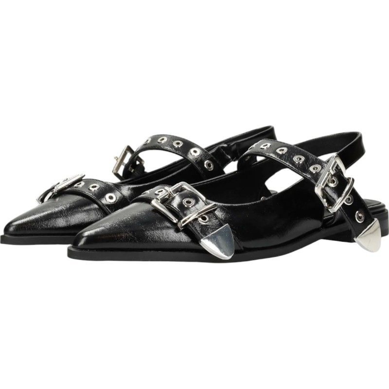 Poelman - Slingbacks - Zwart
