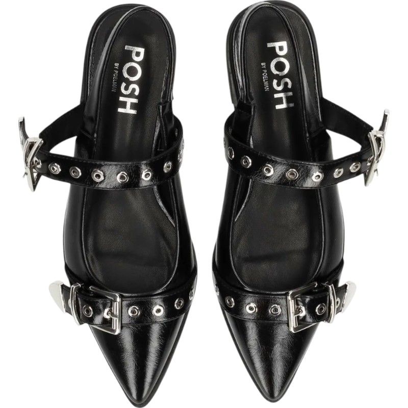 Poelman - Slingbacks - Zwart