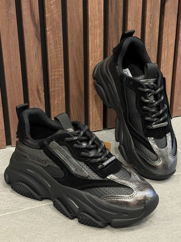 Steve Madden - Posses-Perf - Zwart