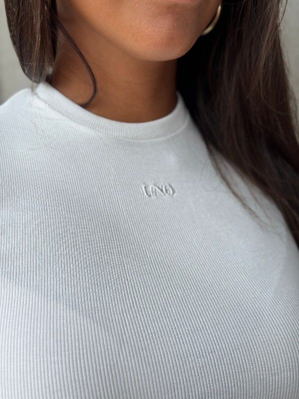 Unique The Label - Gill Crop Tee - Wit