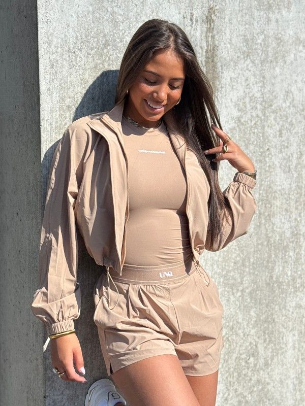 Unique The Label - Giselle Short Sleeve - Beige