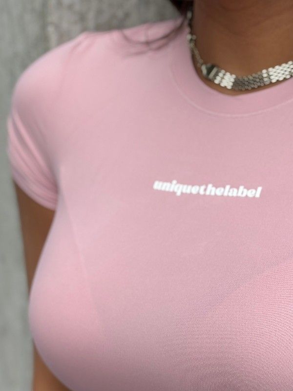 Unique The Label - Giselle Short Sleeve - Roze