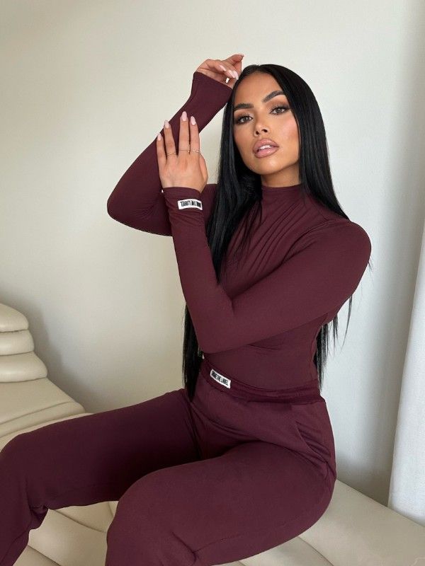 Unique The Label - Loungeset - Bordeaux (2 LOSSE ITEMS!)