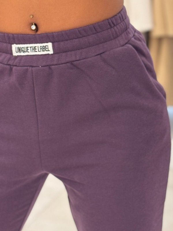 Unique The Label - Molly Pants Tracksuit Pants - Deep Berry