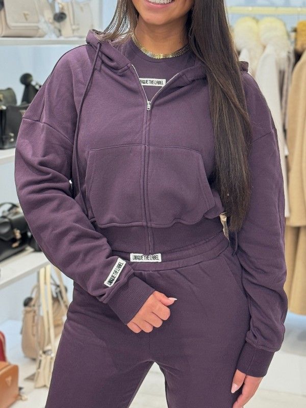 Unique The Label - Molly Vest Tracksuit Vest - Deep Berry