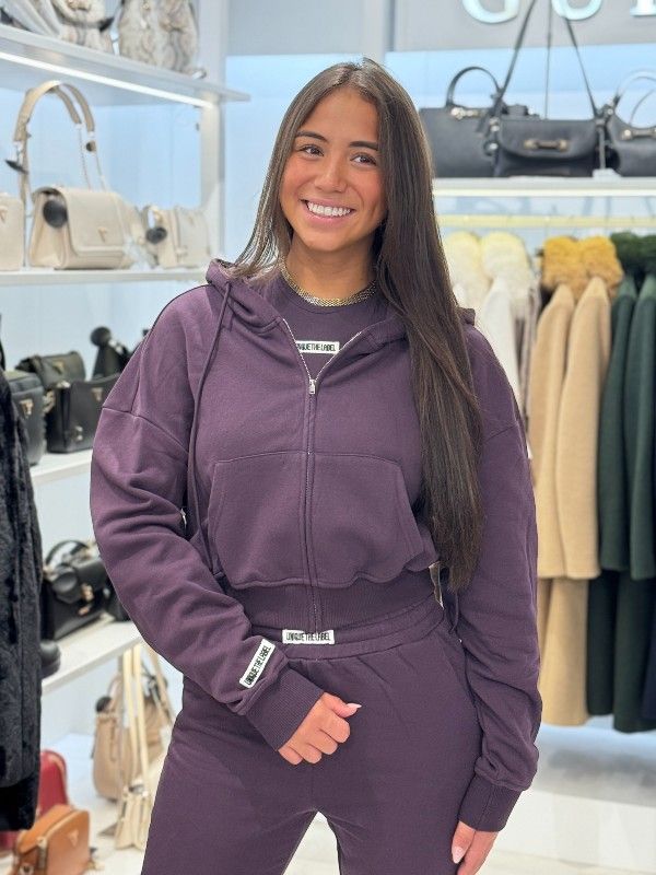 Unique The Label - Molly Vest Tracksuit Vest - Deep Berry