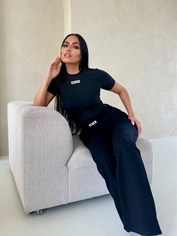 Unique The Label - Nena Short Sleeve Top - Black