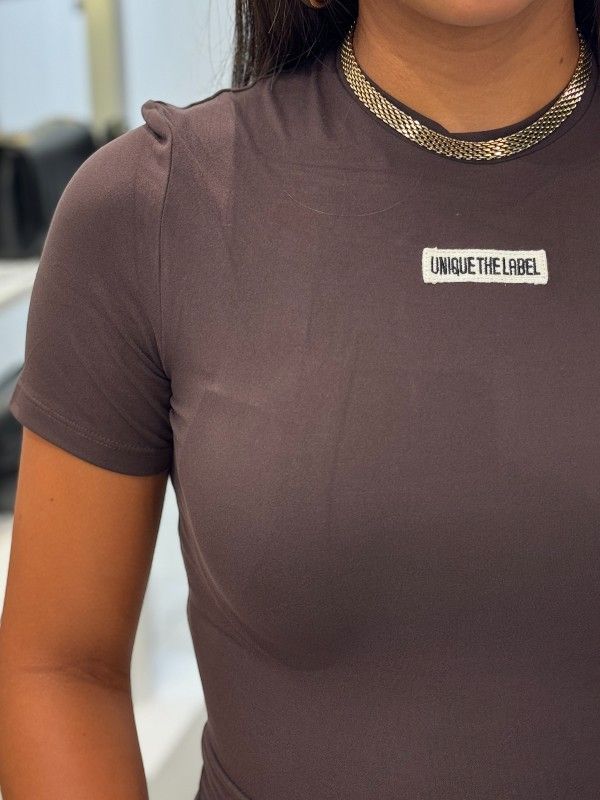 Unique The Label - Nena Short Sleeve Top - Cacao