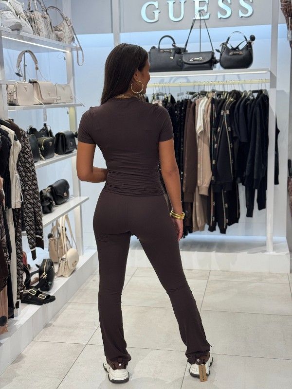 Unique The Label - Nena Short Sleeve Top - Cacao