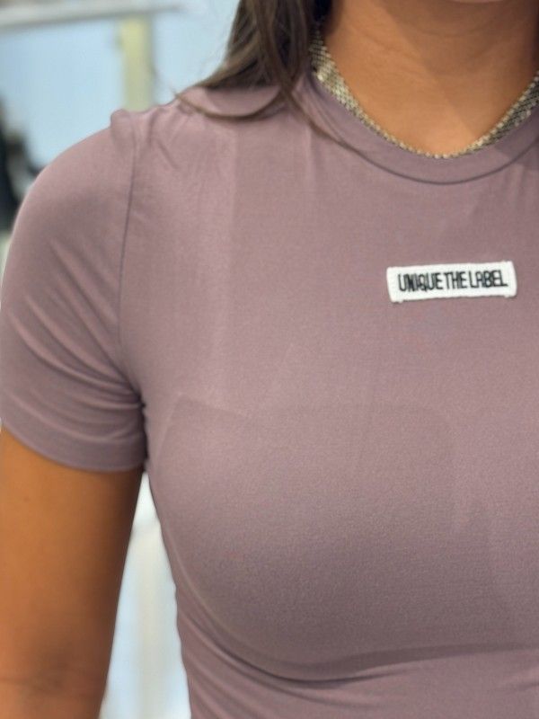 Unique The Label - Nena Short Sleeve Top - Mushroom