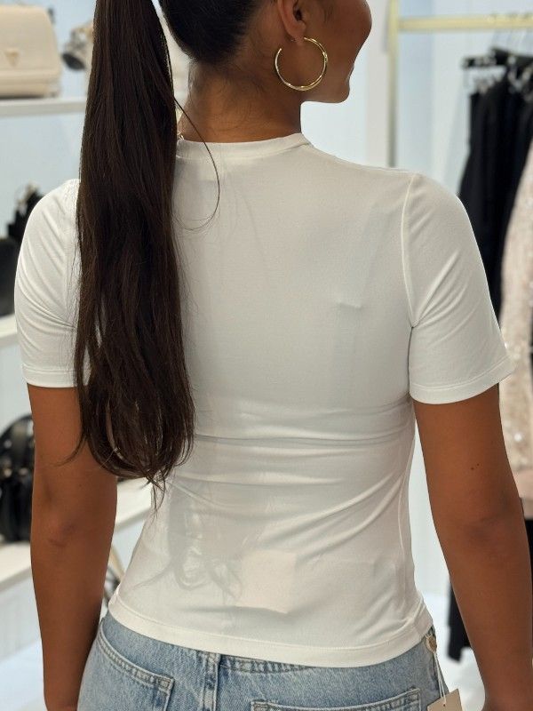 Unique The Label - Nena Short Sleeve Top - White