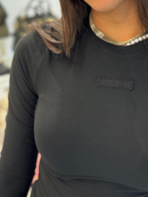 Unique The Label - Noelle Long Sleeve Top - Zwart