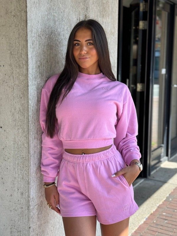 Unique The Label - Peggy Cropped Sweater - Bubblegum