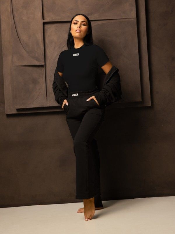 Unique The Label - Nena Short Sleeve Top - Zwart