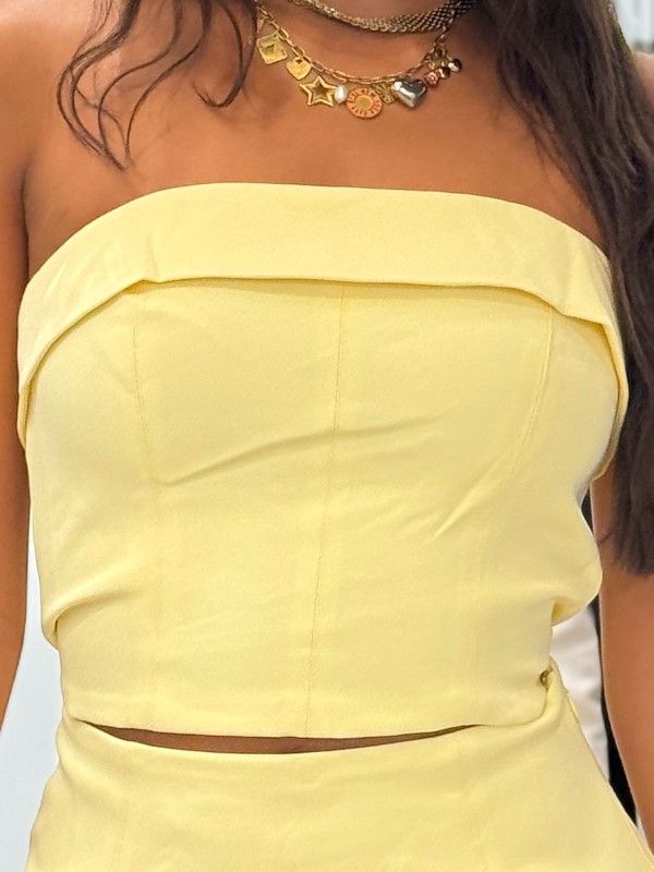 Unique The Label - Yve Top - Geel