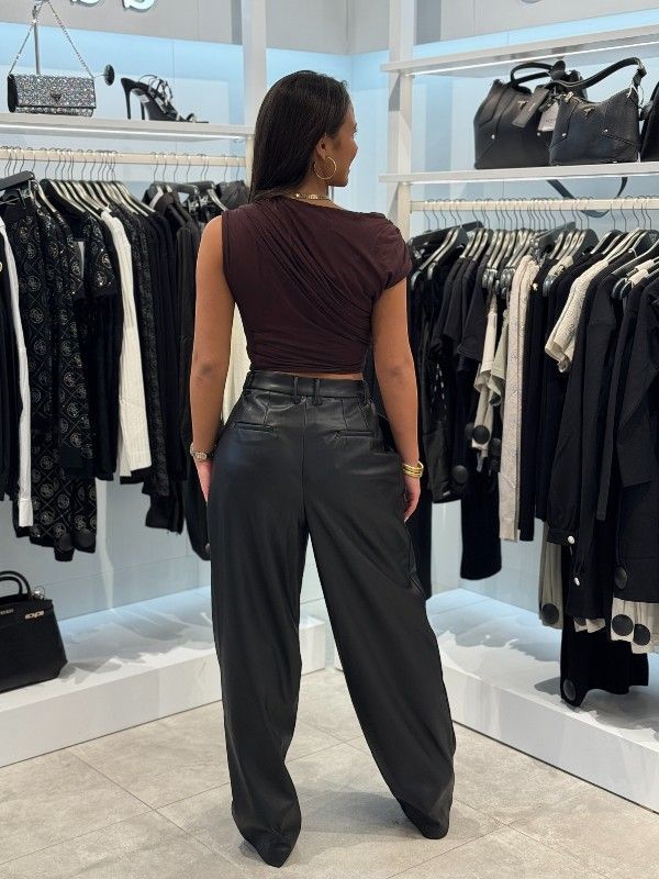 Unique The Label - Ziva Faux Pantalon - Zwart