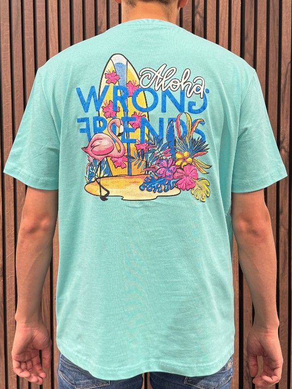 Wrong Friends - Aloha T-shirt - Blauw