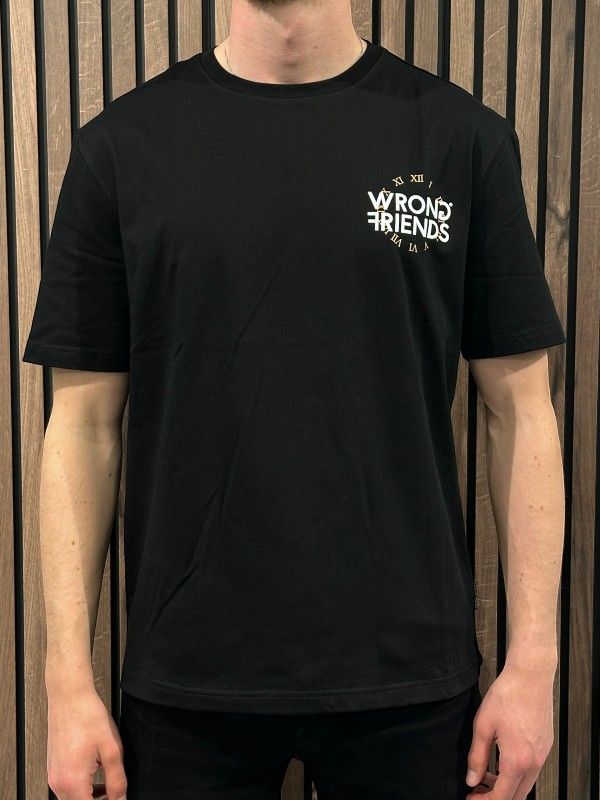 Wrong Friends - Valley T-shirt - Zwart
