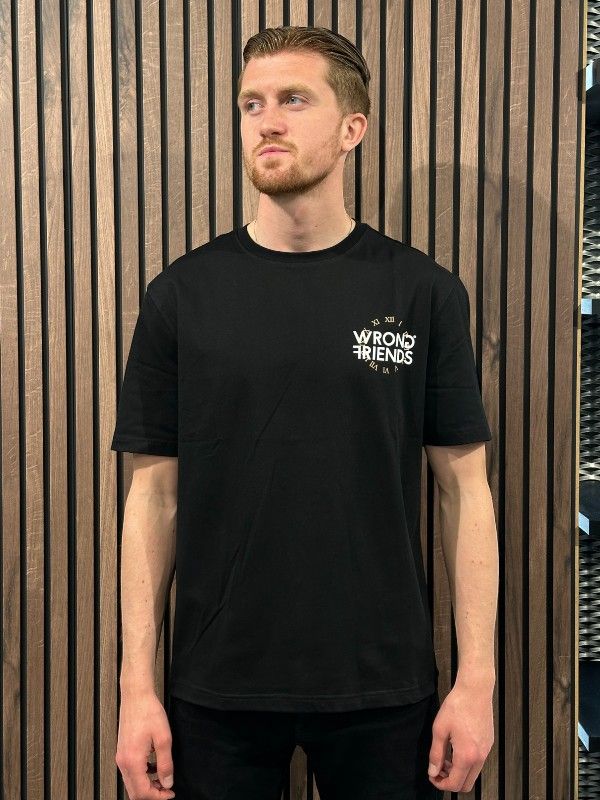 Wrong Friends - Valley T-shirt - Zwart