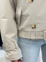 Airforce - Cropped Trenchcoat - Oatmeal Beige