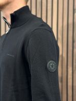 Airforce - Knitwear Quarter Zip - Zwart