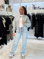 Airforce - Waxed Crinckle Jacket Bomber - Grijs