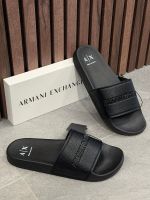 Armani Exchange - Slippers - Zwart