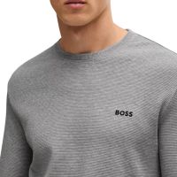 Boss - Waffle LS-Shirt - Grijs