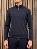 Boss - Structure 1/4 Zip - Blauw