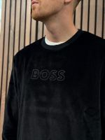 Boss - Velour Sweatshirt - Zwart