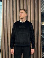 Boss - Velour Sweatshirt - Zwart