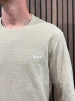 Boss - Waffle LS-Shirt - Beige