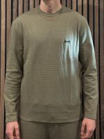 Boss - Waffle LS-Shirt - Middelbruin