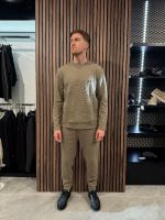 Boss - Waffle LS-Shirt - Middelbruin