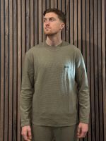 Boss - Waffle LS-Shirt - Middelbruin
