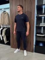 Boss - Waffle Pants Cuff - Blauw