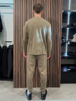 Boss - Waffle Pants Cuff - Middelbruin