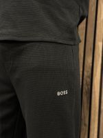 Boss - Waffle Pants Cuff - Zwart