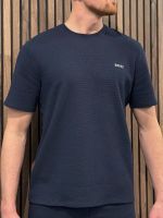 Boss - Waffle T-Shirt - Blauw