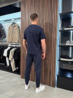 Boss - Waffle T-Shirt - Blauw