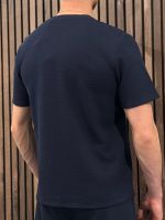 Boss - Waffle T-Shirt - Blauw