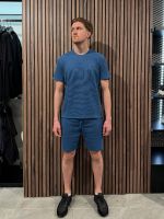 Boss - Waffle T-Shirt - Blauw