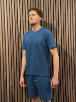 Boss - Waffle T-Shirt - Blauw