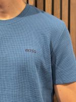 Boss - Waffle T-Shirt - Blauw