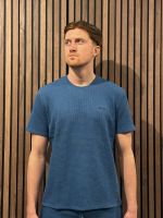 Boss - Waffle T-Shirt - Blauw